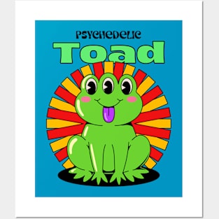 Psychedelic Toad Frog Trippy Posters and Art